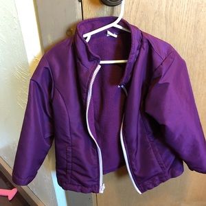 Child’s purple size 3T jacket.